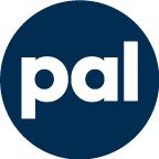 Pal logo in dark blue